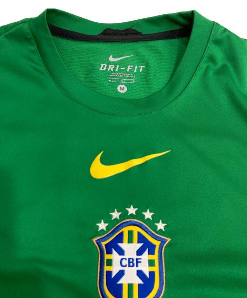NIKE（ナイキ）NIKE (ナイキ) 2010-11 BRAZIL SHIRT ブラジル代表ゲームシャツ グリーン サイズ:Mの古着・服飾アイテム