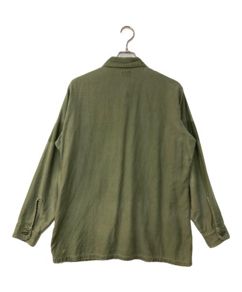 US ARMY（ユーエスアーミー）US ARMY (ユーエスアーミー) 70S ユーティリティーシャツ オリーブ サイズ:16 1/2 ×34の古着・服飾アイテム