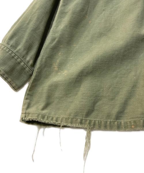 US ARMY（ユーエスアーミー）US ARMY (ユーエスアーミー) 70S ユーティリティーシャツ オリーブ サイズ:16 1/2 ×34の古着・服飾アイテム