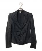 ARMANI COLLEZIONIアルマーニ コレツィオーニ）の古着「総柄ジャケット」｜ブラック