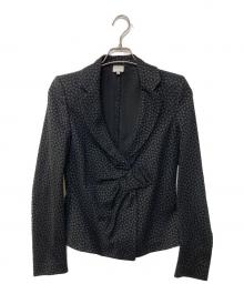 ARMANI COLLEZIONI（アルマーニ コレツィオーニ）の古着「総柄ジャケット」｜ブラック