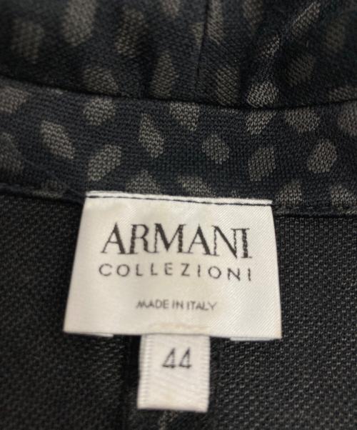 ARMANI COLLEZIONI（アルマーニ コレツィオーニ）ARMANI COLLEZIONI (アルマーニ コレツィオーニ) 総柄ジャケット ブラック サイズ:44の古着・服飾アイテム