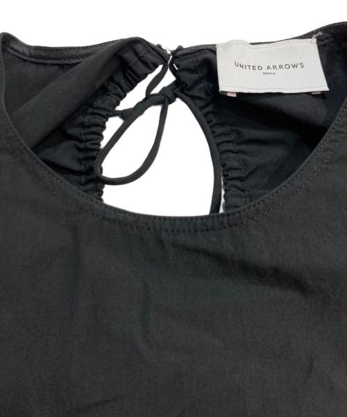 UNITED ARROWS（ユナイテッドアローズ）UNITED ARROWS (ユナイテッドアローズ) オープン バックリボン ワンピース ブラック サイズ:36の古着・服飾アイテム