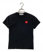 PLAY COMME des GARCONSプレイコムデギャルソン）の古着「ハートロゴTee」｜ブラック