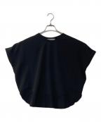 BEARDSLEYビアズリー）の古着「ラウンドヘムTシャツ」｜ブラック