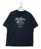 ADER errorアーダーエラー）の古着「ティバー ロゴ プリント Tシャツ」｜ブラック