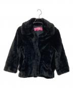 COMME des GARCONS JUNYA WATANABE MANコム デ ギャルソン ジュンヤ ワタナベ マン）の古着「フェイクファーフックジャケット」｜ブラック