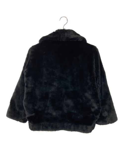 COMME des GARCONS JUNYA WATANABE MAN（コム デ ギャルソン ジュンヤ ワタナベ マン）COMME des GARCONS JUNYA WATANABE MAN (コム デ ギャルソン ジュンヤ ワタナベ マン) フェイクファーフックジャケット ブラック サイズ:Sの古着・服飾アイテム