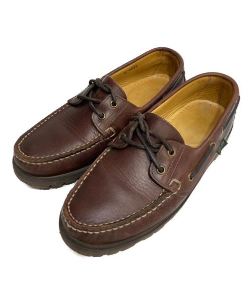 PARABOOT（パラブーツ）PARABOOT (パラブーツ) デッキシューズ ブラウン サイズ:6の古着・服飾アイテム