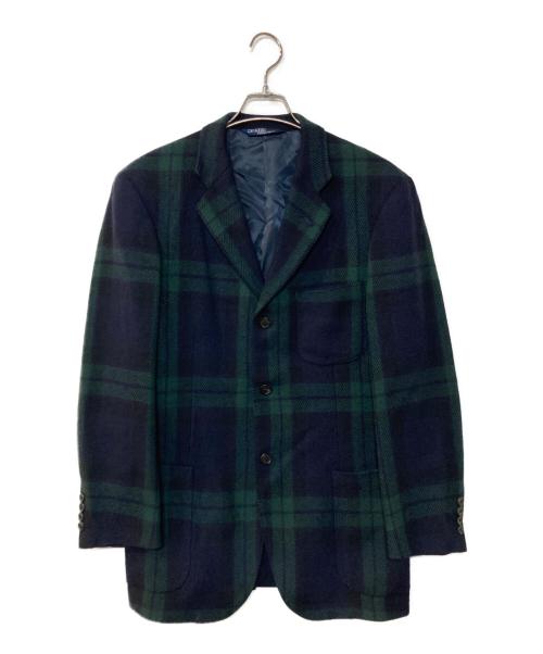 POLO RALPH LAUREN（ポロ・ラルフローレン）POLO RALPH LAUREN (ポロ・ラルフローレン) ブラックウォッチ3Bジャケット ネイビー サイズ:XLの古着・服飾アイテム