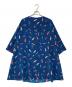 mannine (マンナイン) 総柄ワンピース ブルー サイズ:M：13000円