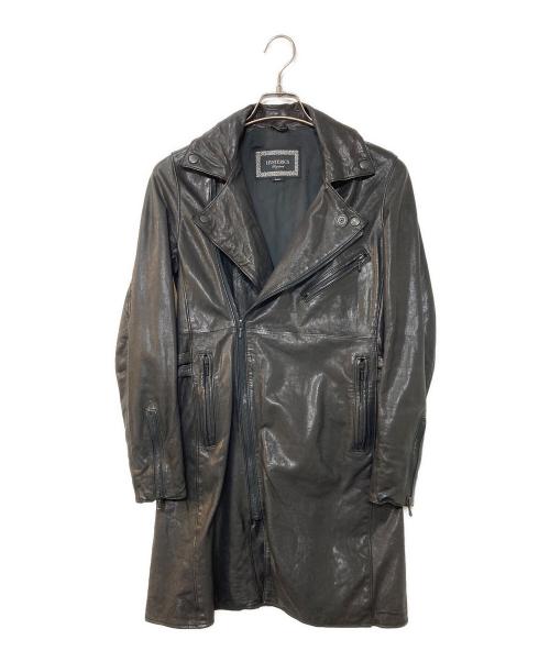 hysterics（ヒステリックス）hysterics (ヒステリックス) Goatskin leather double rider's coat ゴートスキンレザー ダブルライダースコート ブラック サイズ:Sの古着・服飾アイテム