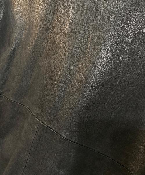 hysterics（ヒステリックス）hysterics (ヒステリックス) Goatskin leather double rider's coat ゴートスキンレザー ダブルライダースコート ブラック サイズ:Sの古着・服飾アイテム
