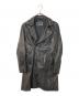 hysterics（ヒステリックス）の古着「Goatskin leather double rider's coat ゴートスキンレザー ダブルライダースコート」｜ブラック