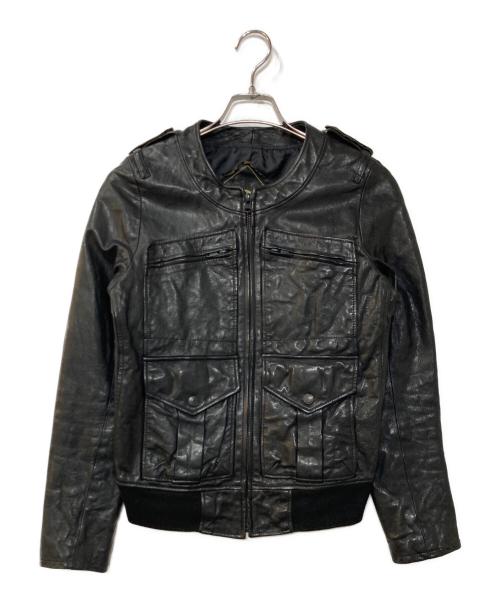 Hysteric Glamour（ヒステリックグラマー）Hysteric Glamour (ヒステリックグラマー) シープスキンレザージャケット ブラック サイズ:FREEの古着・服飾アイテム