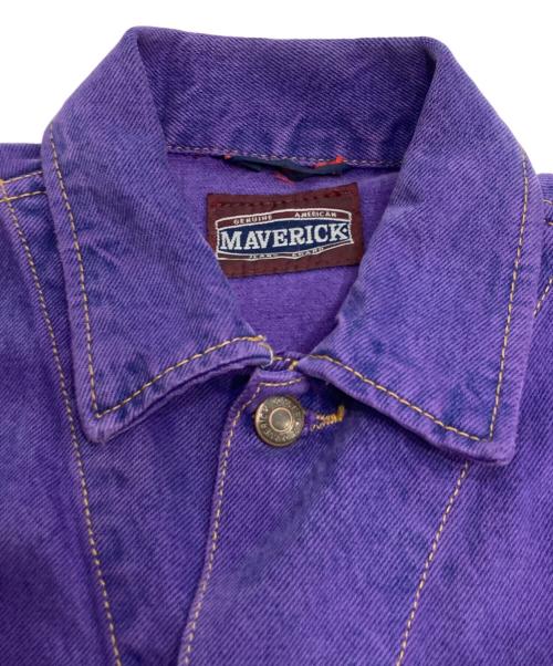 MAVERICK（マーベリック）MAVERICK (マーベリック) デニムジャケット パープル サイズ:Mの古着・服飾アイテム