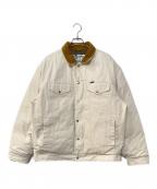 Schott×SUPREMEショット×シュプリーム）の古着「Canvas Down Trucker Jacket キャンバス ダウン トラッカージャケット」｜ホワイト×ブラウン