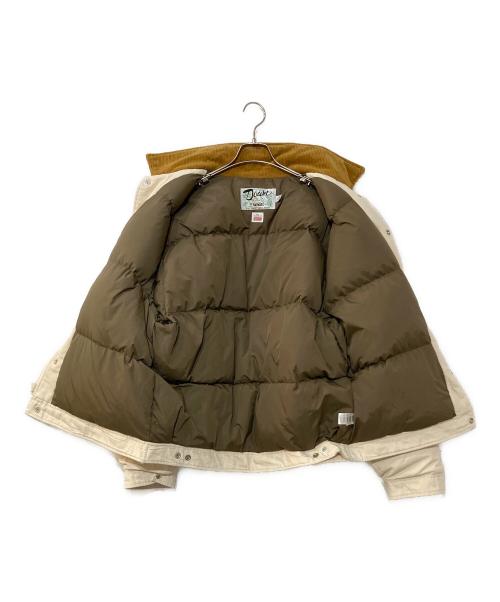 Schott（ショット）Schott (ショット) SUPREME (シュプリーム) Canvas Down Trucker Jacket キャンバス ダウン トラッカージャケット ホワイト×ブラウン サイズ:XLの古着・服飾アイテム