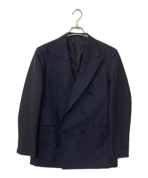 SOVEREIGN（ソブリン）SOVEREIGN (ソブリン) ウールモヘヤダブルスーツ　WOOL MOHAIR DOUBLE SUITS 1123-161-5089 ネイビー サイズ:48の古着・服飾アイテム