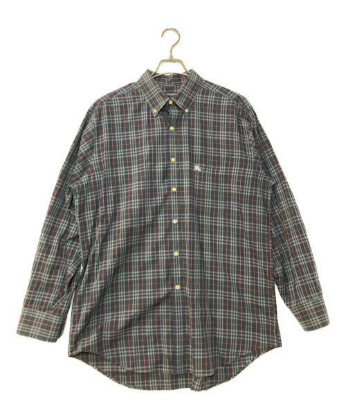 BURBERRY LONDON（バーバリーロンドン）BURBERRY LONDON (バーバリーロンドン) ノバチェックシャツ ネイビー サイズ:Lの古着・服飾アイテム