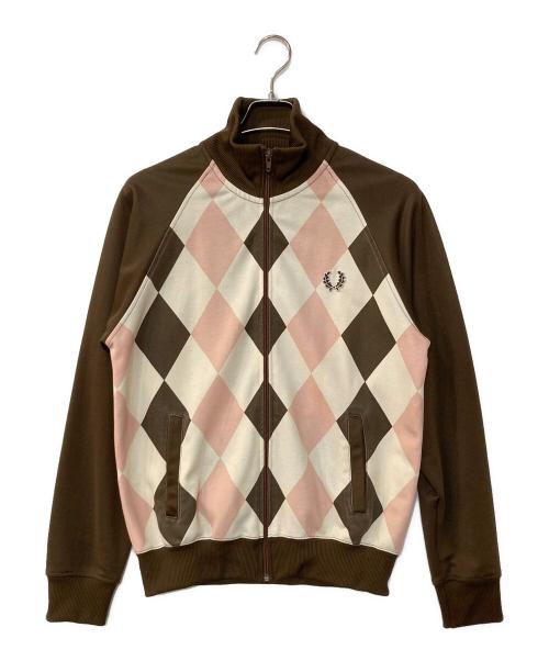 FRED PERRY（フレッドペリー）FRED PERRY (フレッドペリー) アーガイルトラックジャケット ピンク サイズ:Sの古着・服飾アイテム