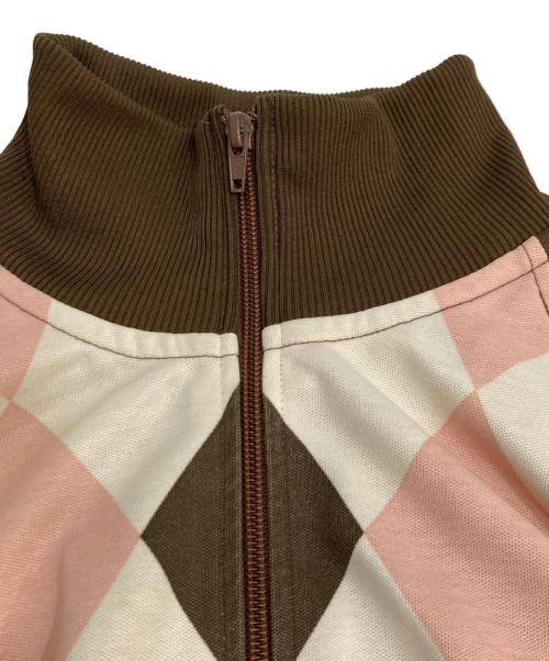 FRED PERRY（フレッドペリー）FRED PERRY (フレッドペリー) アーガイルトラックジャケット ピンク サイズ:Sの古着・服飾アイテム