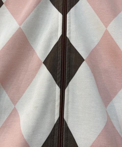 FRED PERRY（フレッドペリー）FRED PERRY (フレッドペリー) アーガイルトラックジャケット ピンク サイズ:Sの古着・服飾アイテム