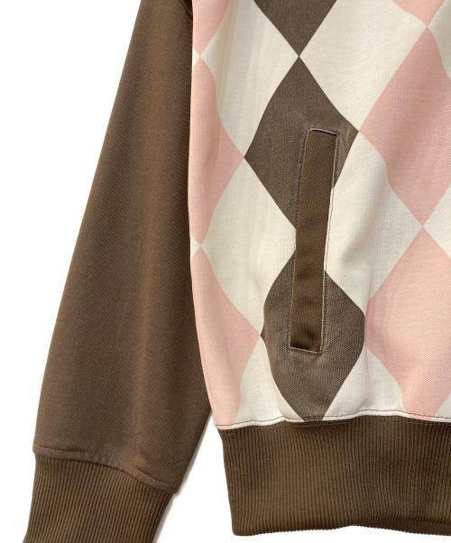 FRED PERRY（フレッドペリー）FRED PERRY (フレッドペリー) アーガイルトラックジャケット ピンク サイズ:Sの古着・服飾アイテム