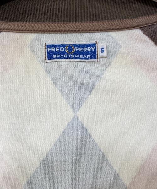 FRED PERRY（フレッドペリー）FRED PERRY (フレッドペリー) アーガイルトラックジャケット ピンク サイズ:Sの古着・服飾アイテム