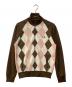 FRED PERRY（フレッドペリー）の古着「アーガイルトラックジャケット」｜ピンク