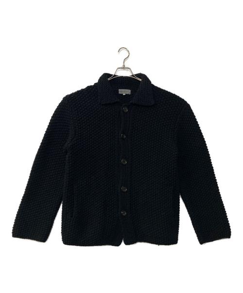 Yohji Yamamoto pour homme（ヨウジヤマモト プールオム）Yohji Yamamoto pour homme (ヨウジヤマモト プールオム) ヘビーウール襟付カーディガン ブラック サイズ:3の古着・服飾アイテム