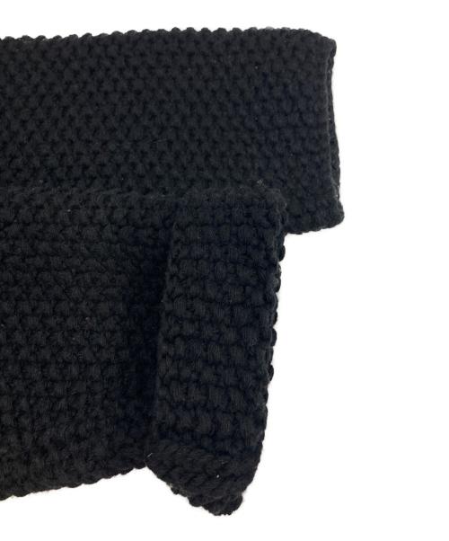Yohji Yamamoto pour homme（ヨウジヤマモト プールオム）Yohji Yamamoto pour homme (ヨウジヤマモト プールオム) ヘビーウール襟付カーディガン ブラック サイズ:3の古着・服飾アイテム