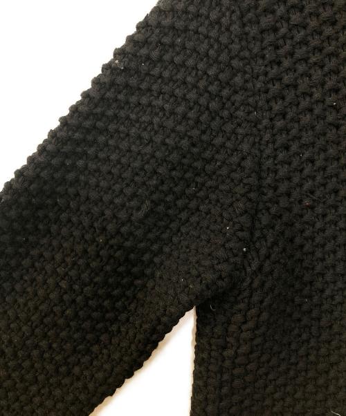 Yohji Yamamoto pour homme（ヨウジヤマモト プールオム）Yohji Yamamoto pour homme (ヨウジヤマモト プールオム) ヘビーウール襟付カーディガン ブラック サイズ:3の古着・服飾アイテム