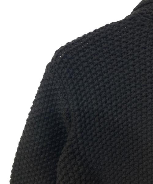 Yohji Yamamoto pour homme（ヨウジヤマモト プールオム）Yohji Yamamoto pour homme (ヨウジヤマモト プールオム) ヘビーウール襟付カーディガン ブラック サイズ:3の古着・服飾アイテム