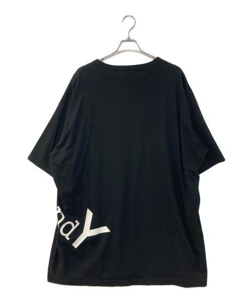GROUND Y（グラウンドワイ）GROUND Y (グラウンドワイ) GY Logo Jumbo Graphic T ロゴグラフィックTEE ブラック サイズ:3の古着・服飾アイテム