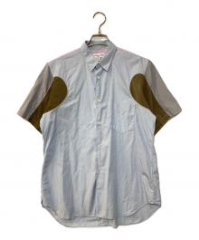COMME des GARCONS SHIRT（コムデギャルソンシャツ）の古着「スイッチングS/Sシャツ」｜ブルー