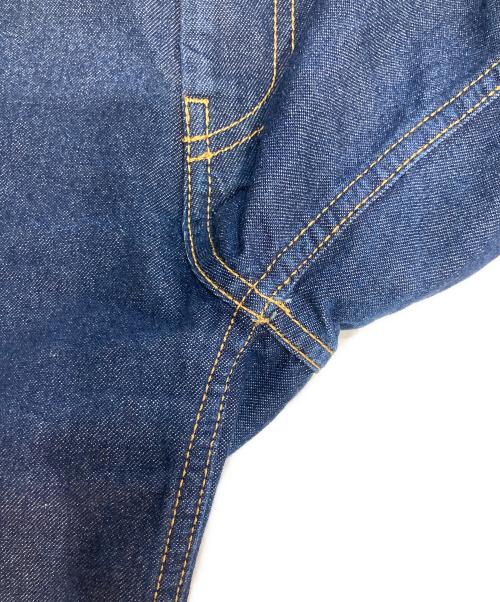 maison kitsune（メゾンキツネ）MAISON KITSUNE (メゾンキツネ) ハイウエストワイドレッグデニムパンツ インディゴ サイズ:25の古着・服飾アイテム