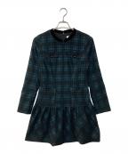 HER LIP TOハーリップトゥ）の古着「Laperouse Mini Dress」｜グリーン