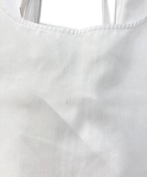soduk（スドーク）soduk (スドーク) ribbon ribbon shirt ホワイト サイズ:Fの古着・服飾アイテム