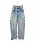 Maison Margiela（メゾンマルジェラ）の古着「SLASH DETAIL DENIM PANTS デニムジーンズ スラッシュディテール」｜インディゴ