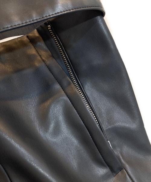 TOGA TOO（トーガ・トゥ）TOGA TOO (トーガ・トゥ) Leather mesh skirt ブラック サイズ:Ｍの古着・服飾アイテム