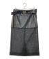 TOGA TOO（トーガ・トゥ）の古着「Leather mesh skirt」｜ブラック