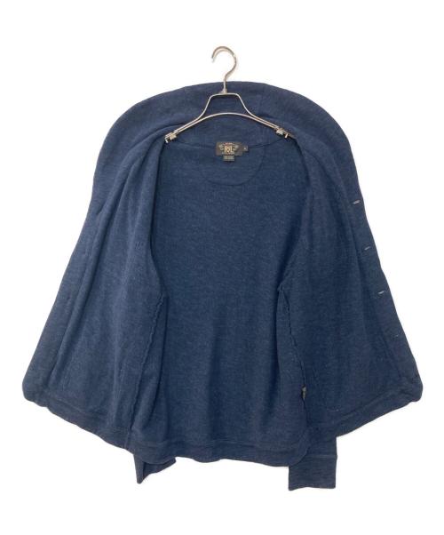 RRL（ダブルアールエル）RRL (ダブルアールエル) コットン ショールカラーカーディガン RRL ネイビー サイズ:Mの古着・服飾アイテム
