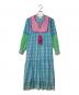 SZ Blockprints（エスゼットブロックプリント）の古着「Cotton Phool Print Dress ワンピース」｜ブルー