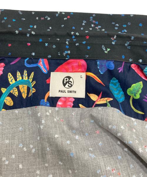PS Paul Smith（ＰＳポールスミス）PS Paul Smith (ＰＳポールスミス) パズルピースシャツ ブラック サイズ:Lの古着・服飾アイテム