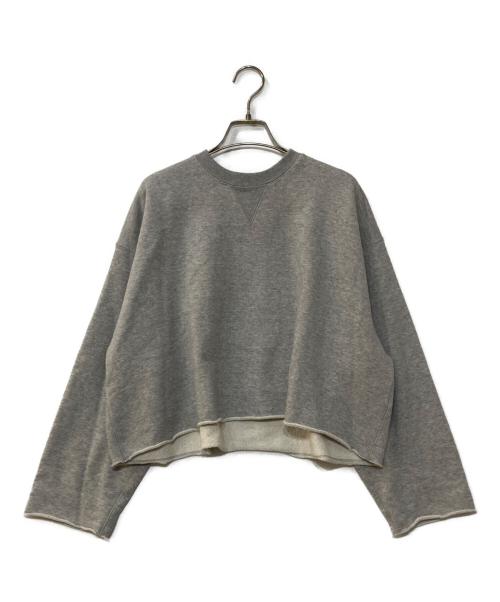 SACRA（サクラ）SACRA (サクラ) EXTRA FINE FLEECE CROPPED TOP スウェット グレー サイズ:38の古着・服飾アイテム