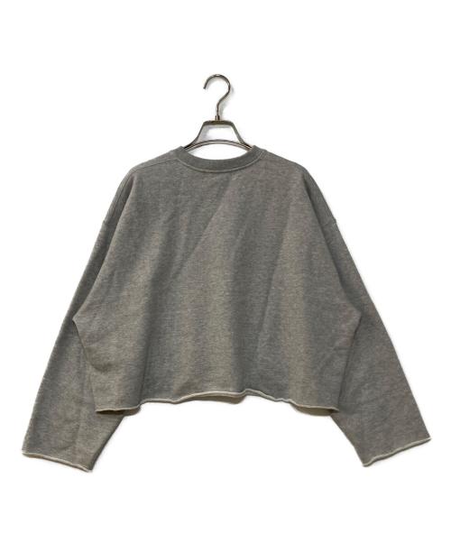 SACRA（サクラ）SACRA (サクラ) EXTRA FINE FLEECE CROPPED TOP スウェット グレー サイズ:38の古着・服飾アイテム