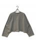 SACRA (サクラ) EXTRA FINE FLEECE CROPPED TOP スウェット グレー サイズ:38：8000円