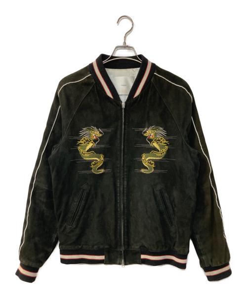 COVERT（コーベルト）COVERT (コーベルト) ゴートスエードパデッドスーベニアジャケット ブラック サイズ:48の古着・服飾アイテム