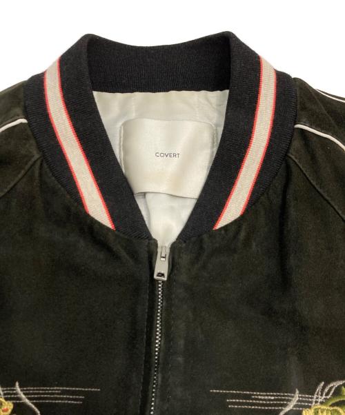 COVERT（コーベルト）COVERT (コーベルト) ゴートスエードパデッドスーベニアジャケット ブラック サイズ:48の古着・服飾アイテム